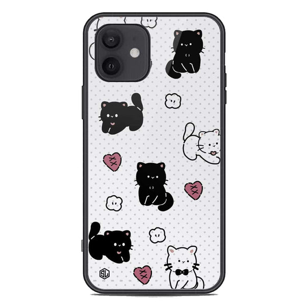 Cute Chic Series Soft Phone Case - Premium Glass Case - Design 6 - iPhone 12 Mini