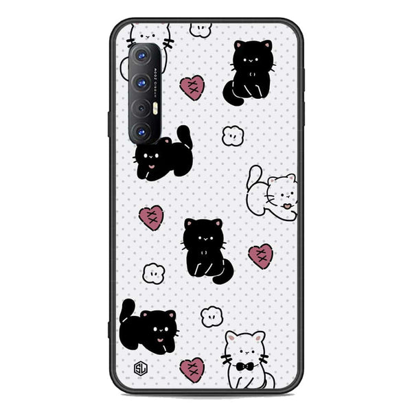 Cute Chic Series Soft Phone Case - Premium Glass Case - Design 6 - Oppo Reno 3 Pro