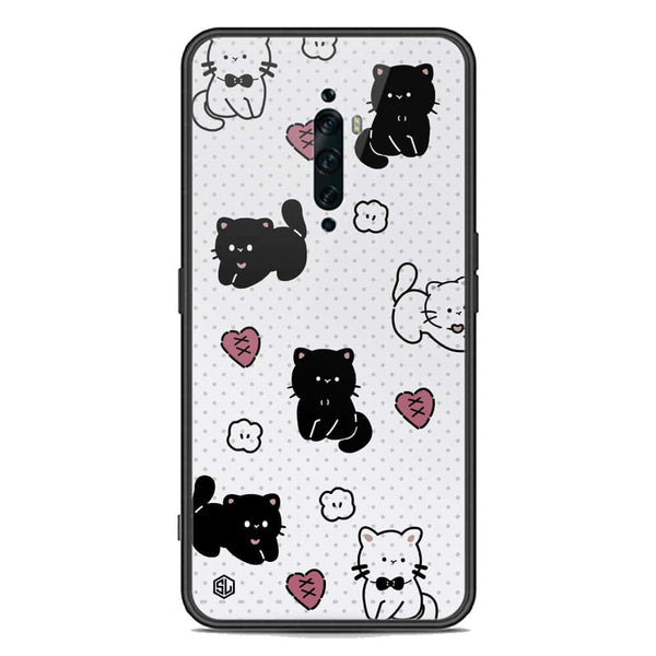 Cute Chic Series Soft Phone Case - Premium Glass Case - Design 6 - Oppo Reno 2F