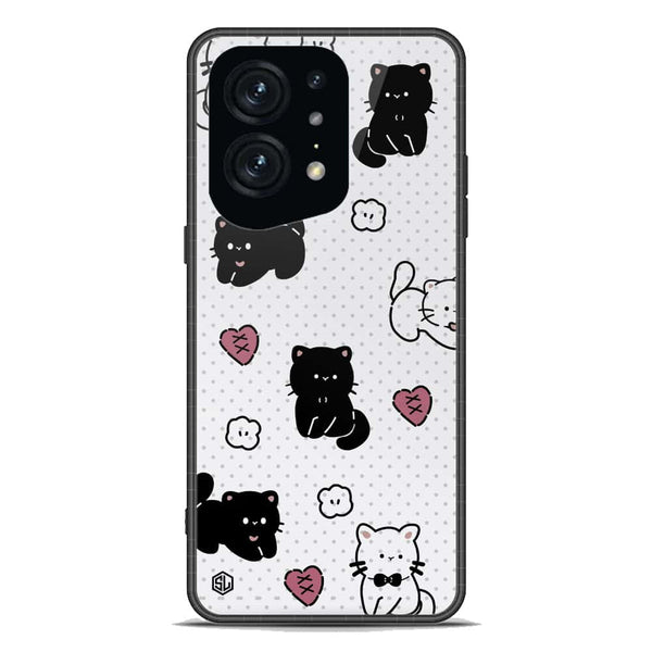 Cute Chic Series Soft Phone Case - Premium Glass Case - Design 6 - Oppo Find X5 Pro