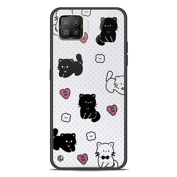 Cute Chic Series Soft Phone Case - Premium Glass Case - Design 6 - Oppo F17 Pro