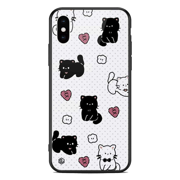 Cute Chic Series Soft Phone Case - Premium Glass Case - Design 6 - iPhone XS Max