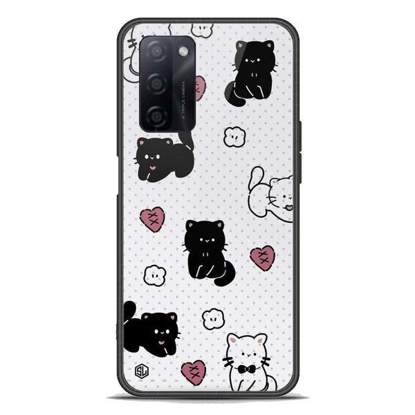 Cute Chic Series Soft Phone Case - Premium Glass Case - Design 6 - Oppo A55 5G