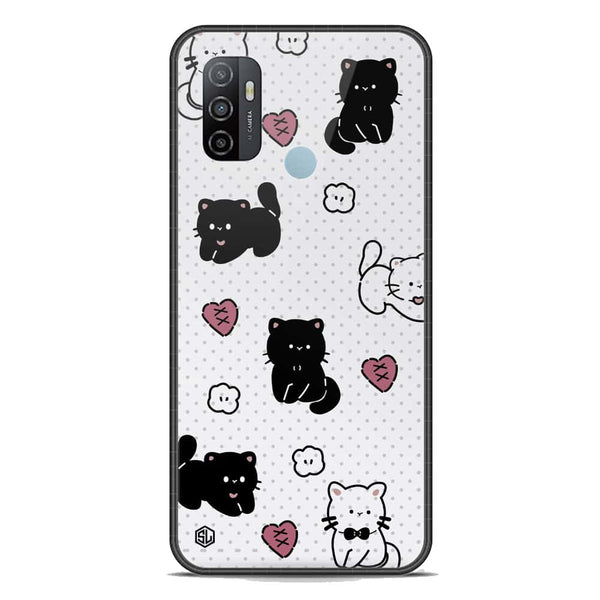 Cute Chic Series Soft Phone Case - Premium Glass Case - Design 6 - Oppo A53