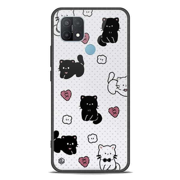 Cute Chic Series Soft Phone Case - Premium Glass Case - Design 6 - Oppo A35