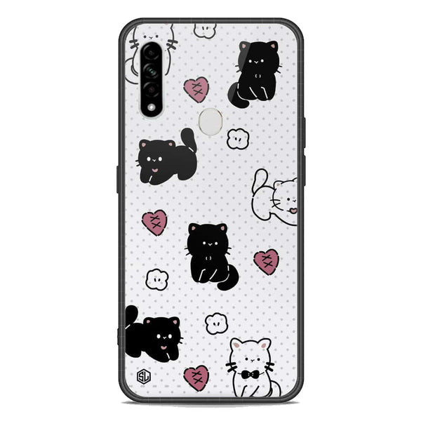 Cute Chic Series Soft Phone Case - Premium Glass Case - Design 6 - Oppo A31