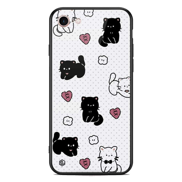 Cute Chic Series Soft Phone Case - Premium Glass Case - Design 6 - iPhone 8 / 7