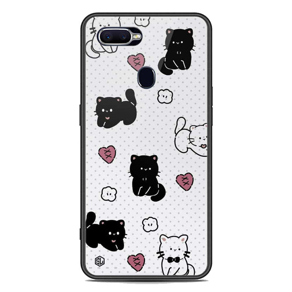 Cute Chic Series Soft Phone Case - Premium Glass Case - Design 6 - Oppo A7x