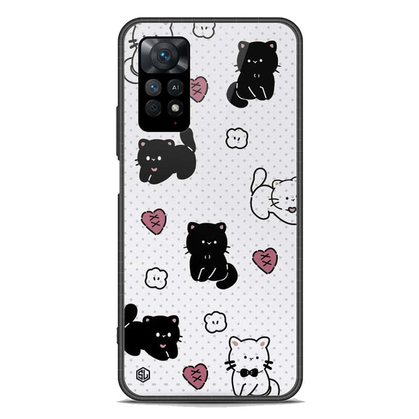 Cute Chic Series Soft Phone Case - Premium Glass Case - Design 6 - Xiaomi Redmi Note 11E Pro