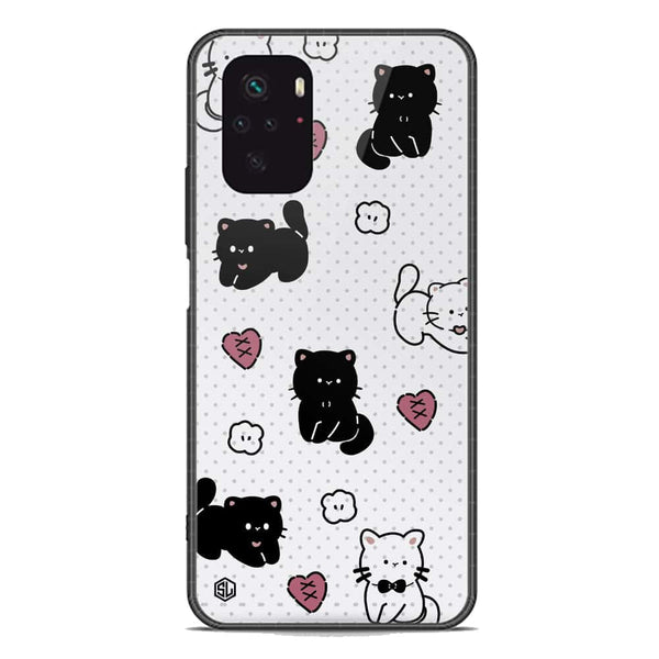 Cute Chic Series Soft Phone Case - Premium Glass Case - Design 6 - Xiaomi Redmi Note 10S