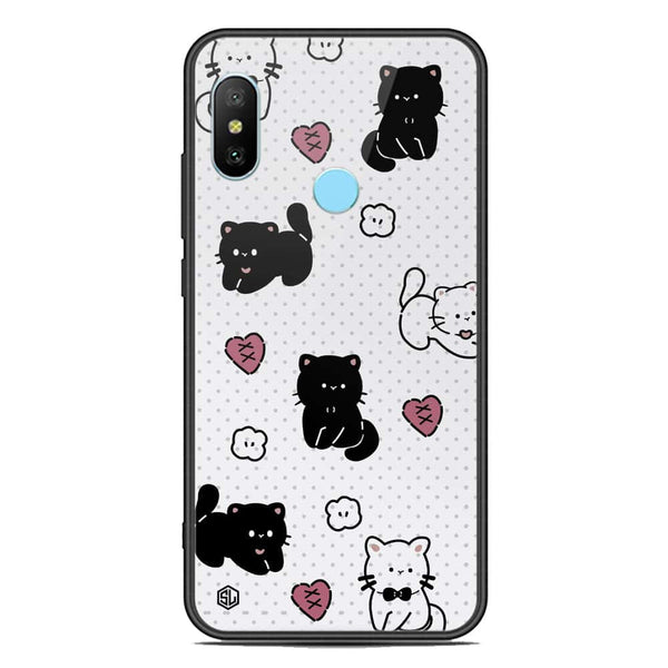 Cute Chic Series Soft Phone Case - Premium Glass Case - Design 6 - Xiaomi Redmi Note 6