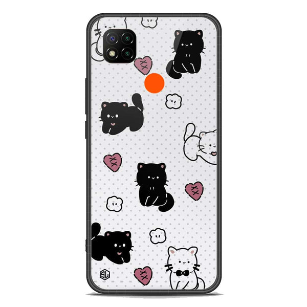 Cute Chic Series Soft Phone Case - Premium Glass Case - Design 6 - Xiaomi Redmi 9C