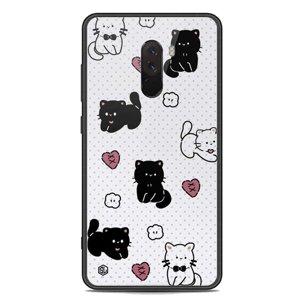 Cute Chic Series Soft Phone Case - Premium Glass Case - Design 6 - Xiaomi Pocophone F1