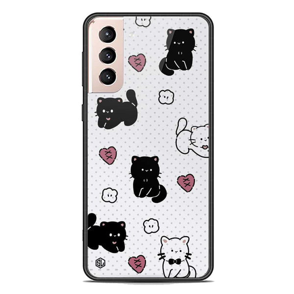 Cute Chic Series Soft Phone Case - Premium Glass Case - Design 6 - Samsung Galaxy S21 Plus 5G