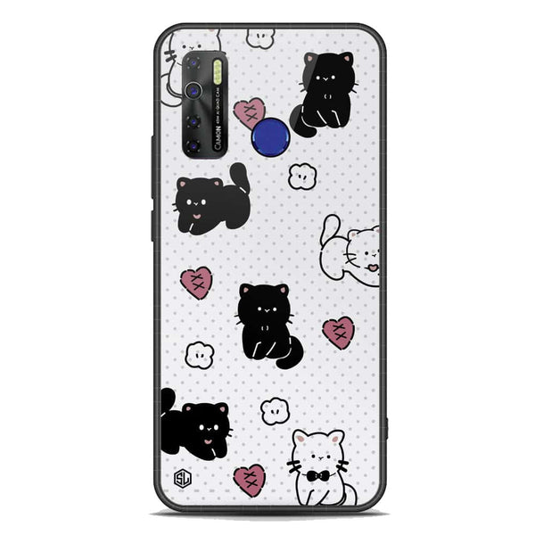 Cute Chic Series Soft Phone Case - Premium Glass Case - Design 6 - Tecno Spark 5 pro