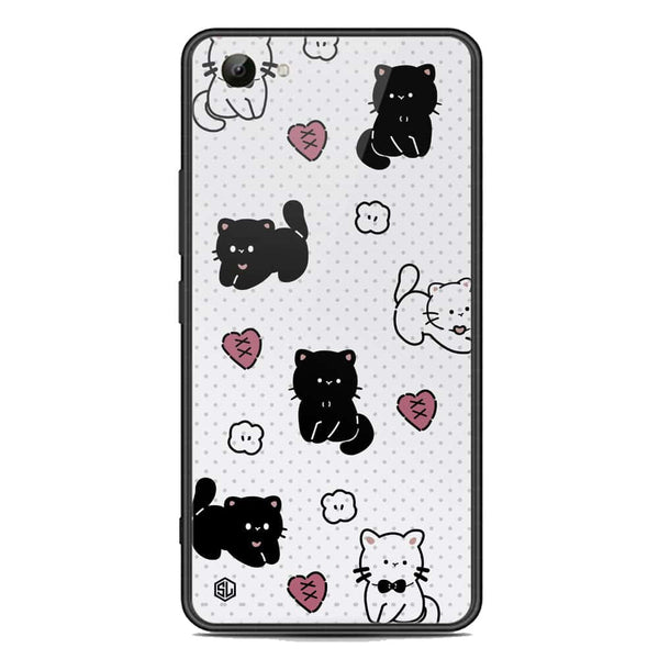 Cute Chic Series Soft Phone Case - Premium Glass Case - Design 6 - Vivo Y81