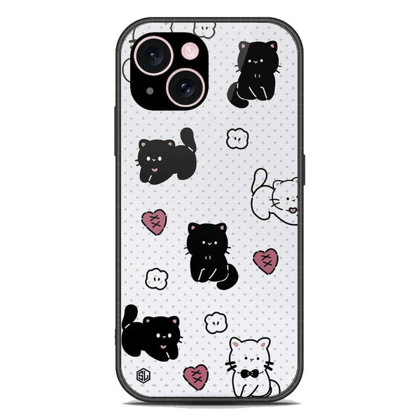 Cute Chic Series Soft Phone Case - Premium Glass Case - Design 6 - iPhone 15 Plus