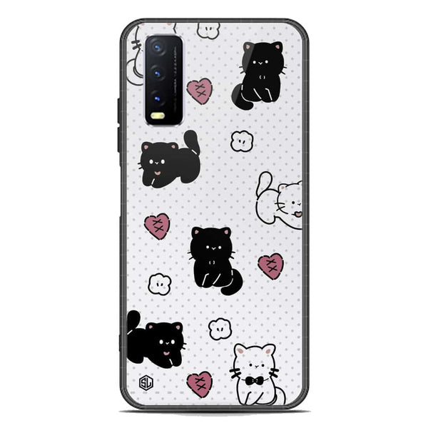 Cute Chic Series Soft Phone Case - Premium Glass Case - Design 6 - Vivo Y20s