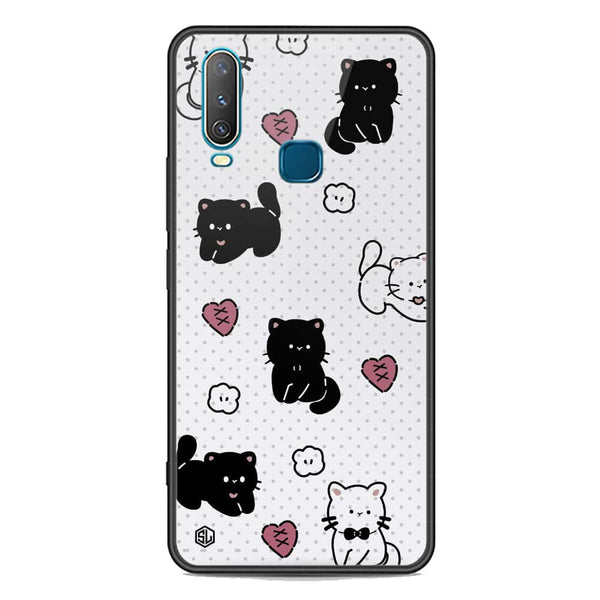 Cute Chic Series Soft Phone Case - Premium Glass Case - Design 6 - Vivo Y12