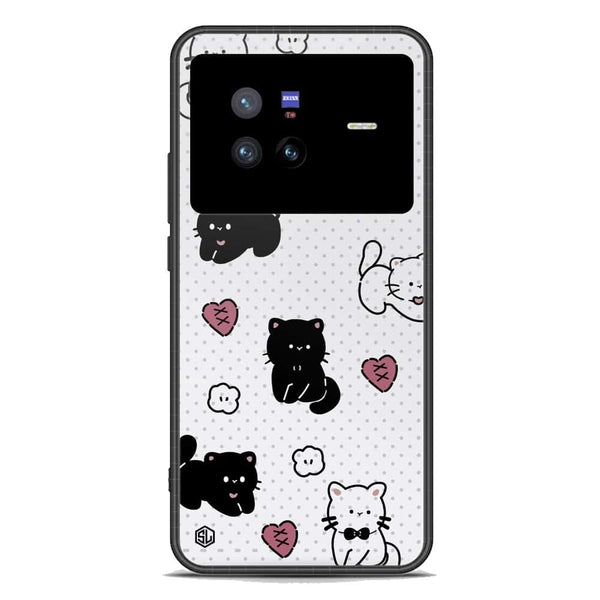 Cute Chic Series Soft Phone Case - Premium Glass Case - Design 6 - Vivo X80