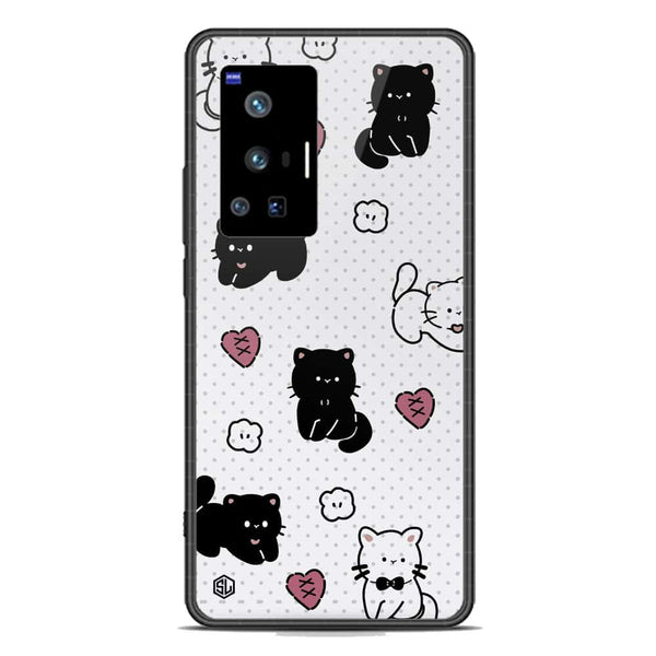 Cute Chic Series Soft Phone Case - Premium Glass Case - Design 6 - Vivo X70 Pro