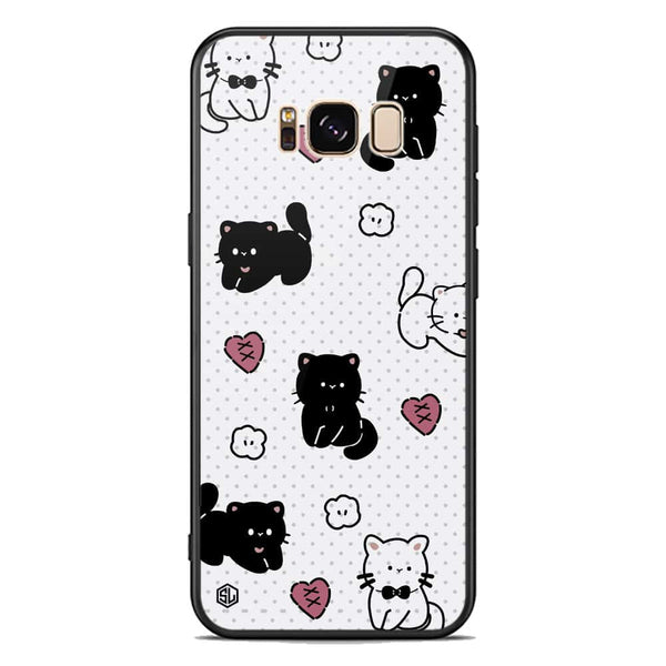 Cute Chic Series Soft Phone Case - Premium Glass Case - Design 6 - Samsung Galaxy S8 Plus