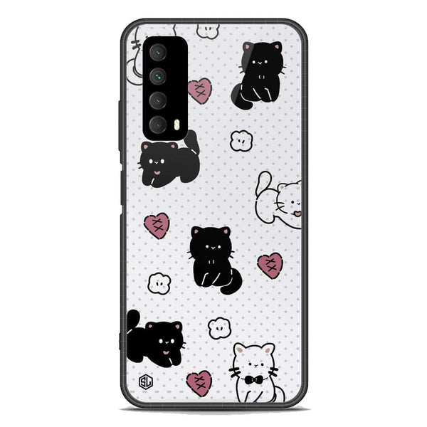 Cute Chic Series Soft Phone Case - Premium Glass Case - Design 6 - Huawei Y7a