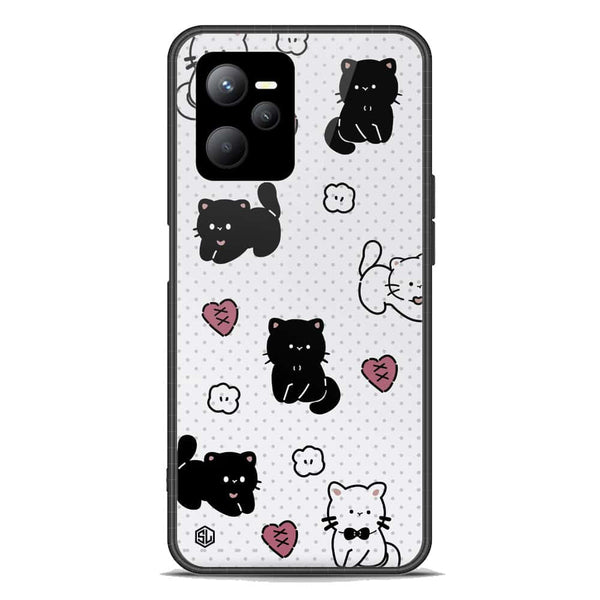 Cute Chic Series Soft Phone Case - Premium Glass Case - Design 6 - Realme C35