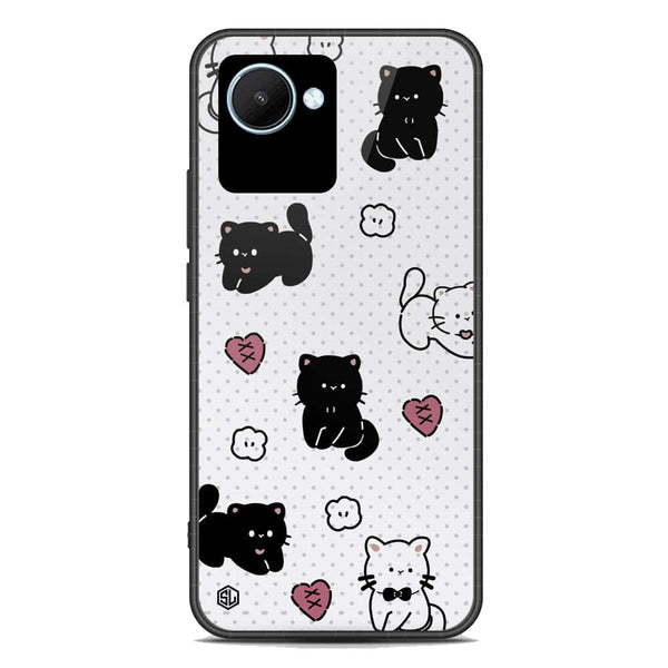 Cute Chic Series Soft Phone Case - Premium Glass Case - Design 6 - Realme C30s