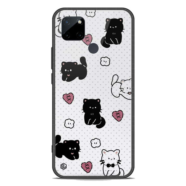 Cute Chic Series Soft Phone Case - Premium Glass Case - Design 6 - Realme C25Y