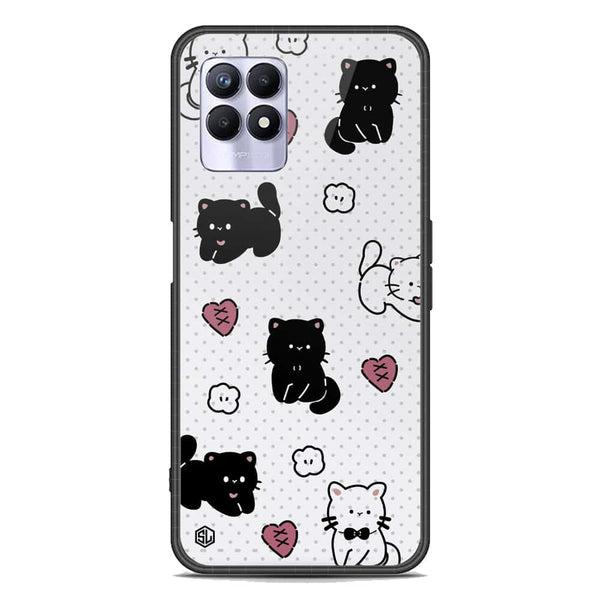 Cute Chic Series Soft Phone Case - Premium Glass Case - Design 6 - Realme 8i