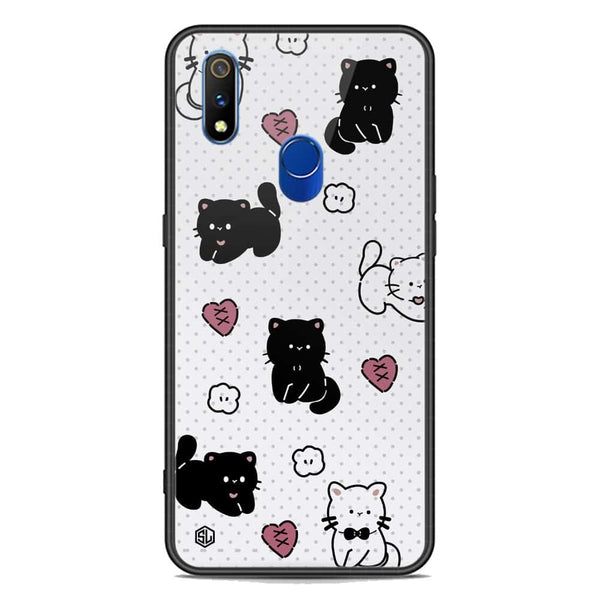 Cute Chic Series Soft Phone Case - Premium Glass Case - Design 6 - Realme 3 Pro