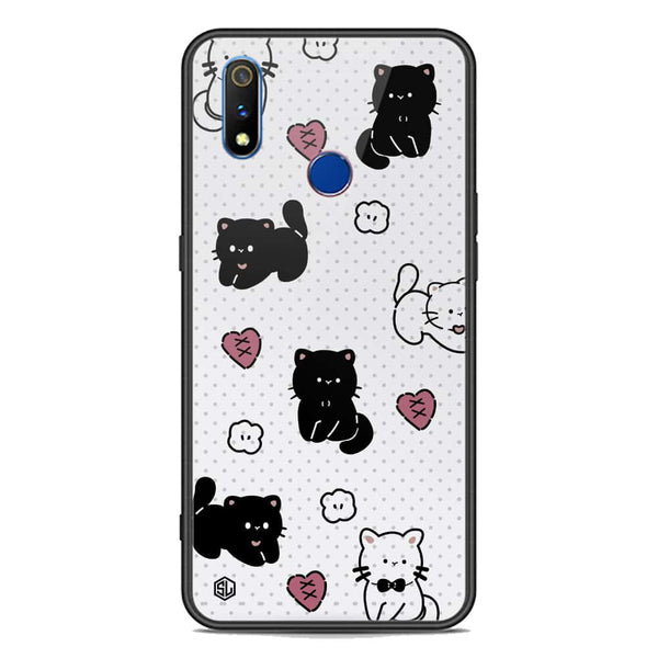 Cute Chic Series Soft Phone Case - Premium Glass Case - Design 6 - Realme 3