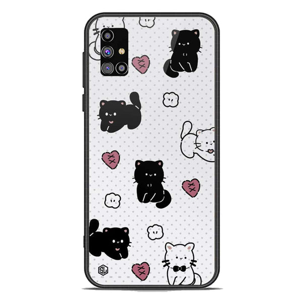 Cute Chic Series Soft Phone Case - Premium Glass Case - Design 6 - Samsung Galaxy M31s