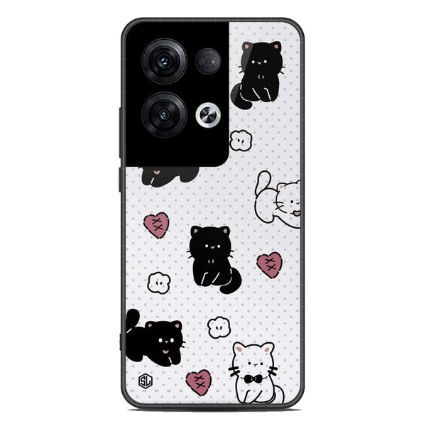 Cute Chic Series Soft Phone Case - Premium Glass Case - Design 6 - Oppo Reno 8 Pro Plus