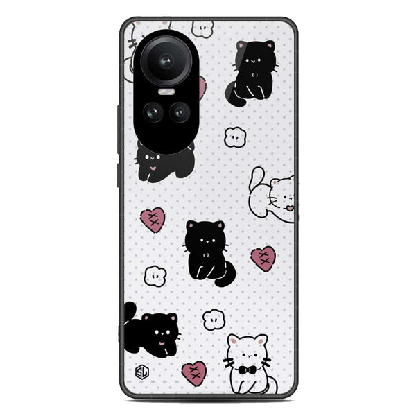 Cute Chic Series Soft Phone Case - Premium Glass Case - Design 6 - Oppo Reno 10 Pro