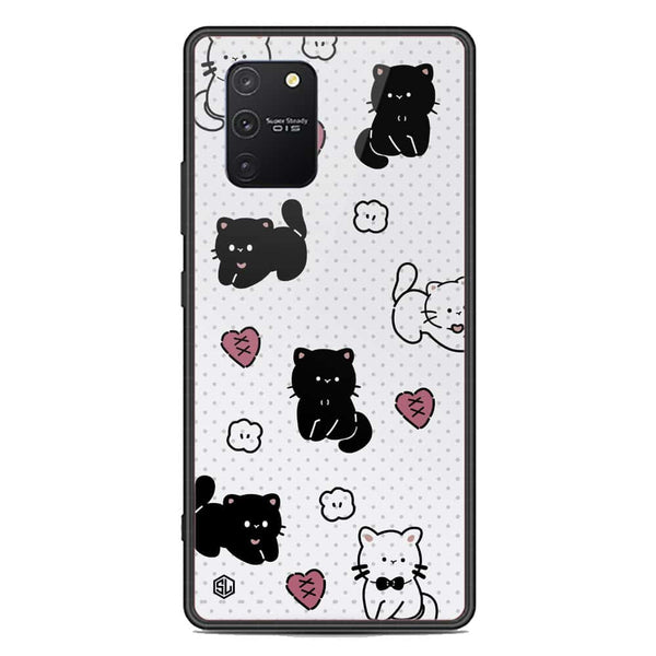 Cute Chic Series Soft Phone Case - Premium Glass Case - Design 6 - Samsung Galaxy A91