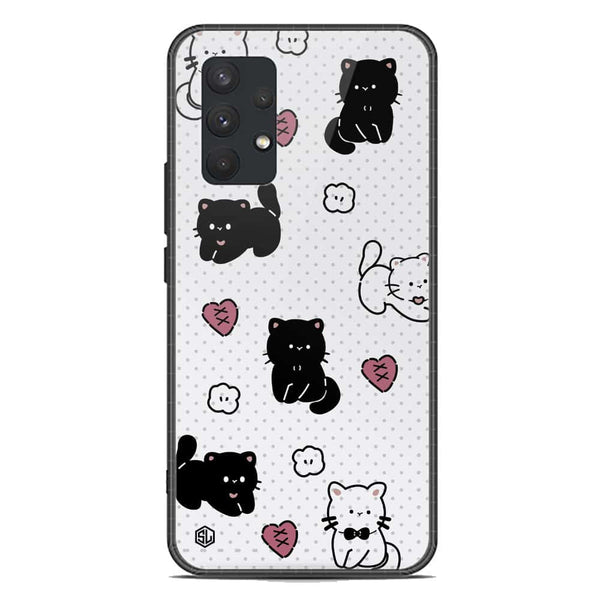 Cute Chic Series Soft Phone Case - Premium Glass Case - Design 6 - Samsung Galaxy A32