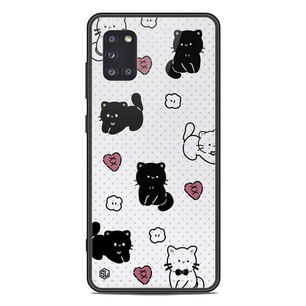 Cute Chic Series Soft Phone Case - Premium Glass Case - Design 6 - Samsung Galaxy A31