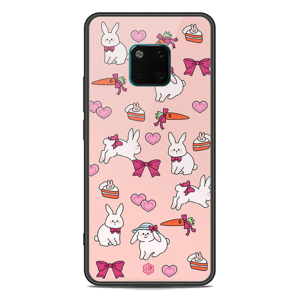 Cute Korean Design Series Soft Phone Case - Premium Glass Case - Design 1 - Huawei Mate 20 Pro