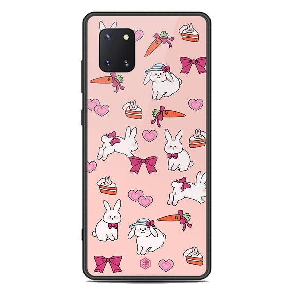 Cute Korean Design Series Soft Phone Case - Premium Glass Case - Design 1 - Samsung Galaxy Note 10 Lite