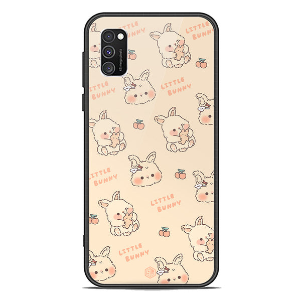 Cute Korean Design Series Soft Phone Case - Premium Glass Case - Design 2 - Samsung Galaxy A03s