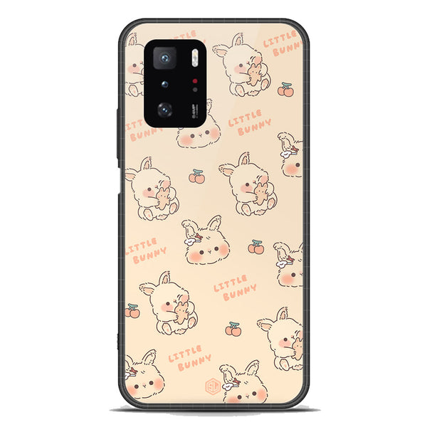 Cute Korean Design Series Soft Phone Case - Premium Glass Case - Design 2 - Xiaomi Poco X3 GT