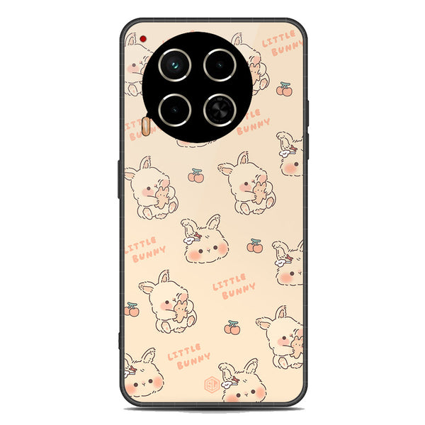 Cute Korean Design Series Soft Phone Case - Premium Glass Case - Design 2 - Tecno Camon 30