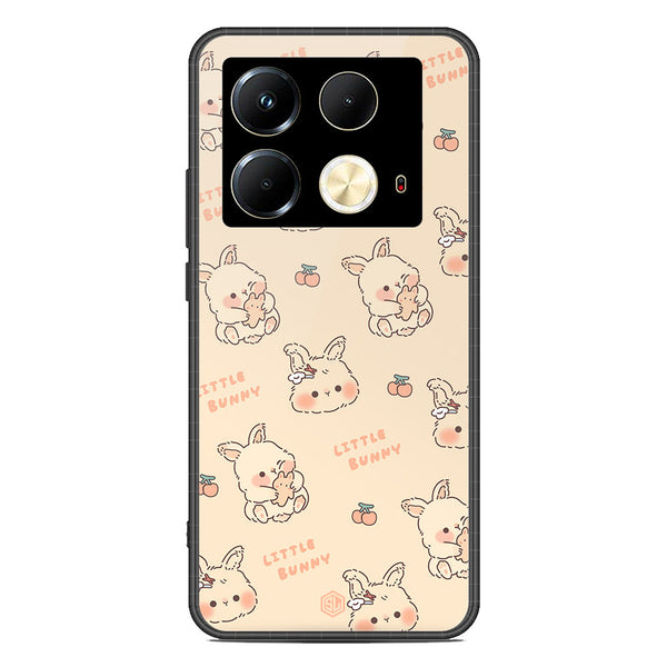 Cute Korean Design Series Soft Phone Case - Premium Glass Case - Design 2 - Infinix Note 40