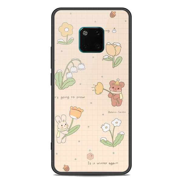 Cute Korean Design Series Soft Phone Case - Premium Glass Case - Design 4 - Huawei Mate 20 Pro