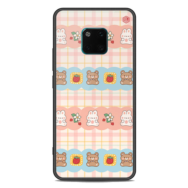 Cute Korean Design Series Soft Phone Case - Premium Glass Case - Design 5 - Huawei Mate 20 Pro