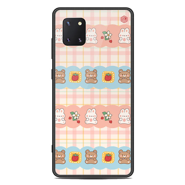 Cute Korean Design Series Soft Phone Case - Premium Glass Case - Design 5 - Samsung Galaxy Note 10 Lite