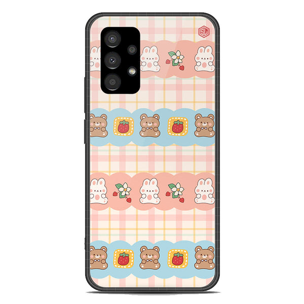 Cute Korean Design Series Soft Phone Case - Premium Glass Case - Design 5 - Samsung Galaxy A23 5G