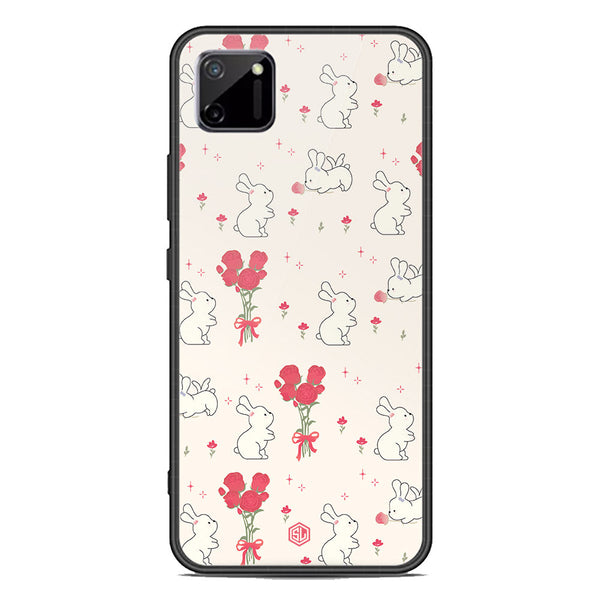 Cute Korean Design Series Soft Phone Case - Premium Glass Case - Design 6 - Realme C11 2021